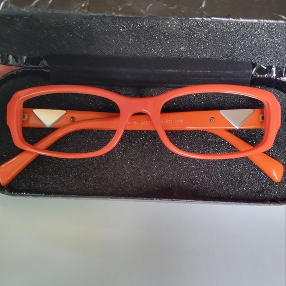 Prada eyeglasses, VPR 10NV, Deep Havana color, no lenses, READ - Picture 3 of 10